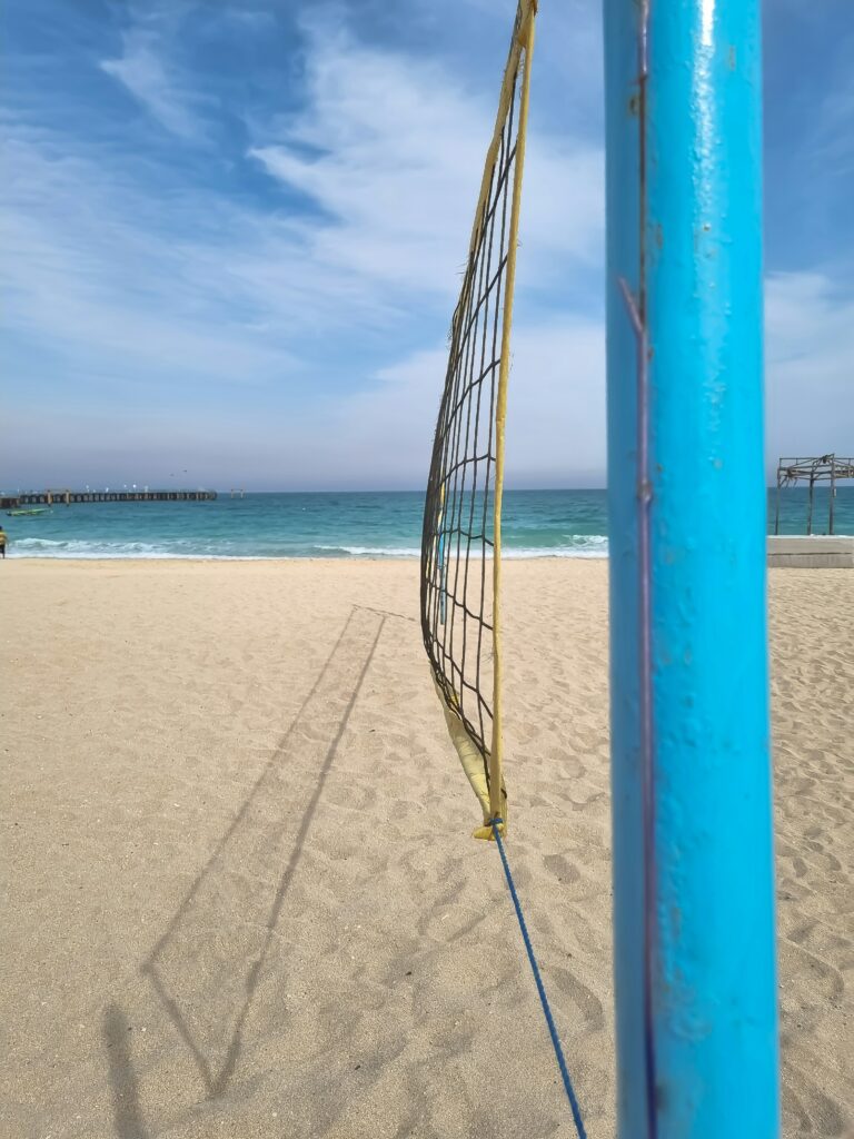 Volleyballfeld am Strand